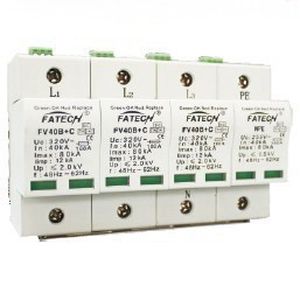 Молниеотвод тип 1 - FV40B+C/3+NPE-xxx S series - FATECH ELECTRONIC (FOSHAN) CO., LTD - телесигнализации / для источника электропитания / гибридный