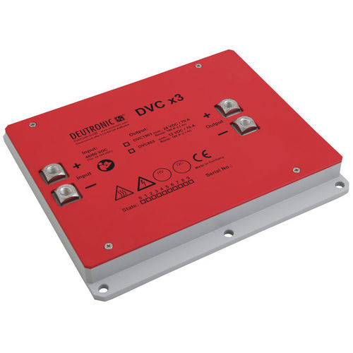 Преобразователь DC/DC с гальванической изоляцией - DVC853 - DEUTRONIC - регулируемый / в металлическом корпусе / для транспортного средства
