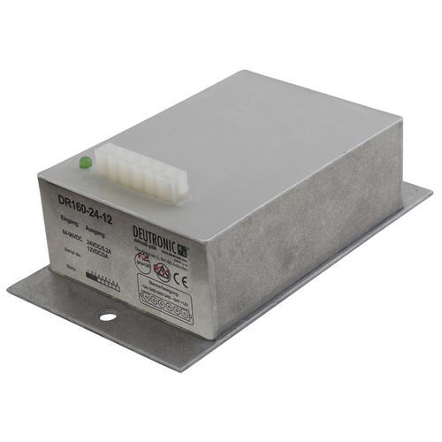 Преобразователь DC/DC в металлическом корпусе - DR160-24-12	 - DEUTRONIC - регулируемый / неизолированный / для транспортного средства