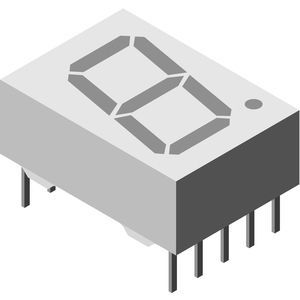 Табло LED - TDSL1150 - VISHAY - с однозначным числом / 7 сегментов / для медицинского оборудования