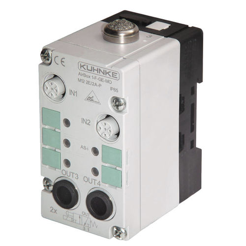 Модульный электромагнитный клапан - Kuhnke AirBox 1-F-GE-MO - Kendrion Industrial Control Systems - 3 канала / воздух / для полевой шины
