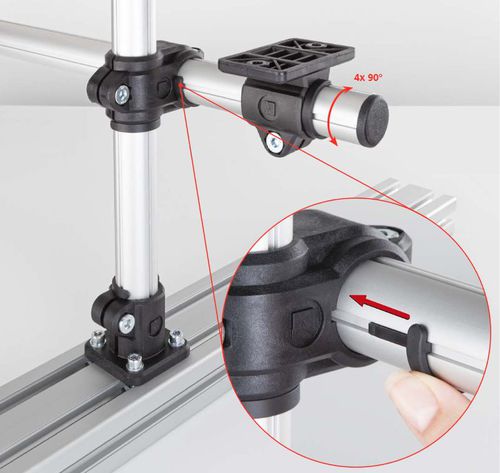 Круглый трубный соединитель - RK Light Clamps - RK Rose+Krieger GmbH - Т-образный / крестовидный / изогнутый