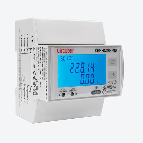 Трехфазовый Электрический счетчик электроэнергии - CEM-D210 -MID - CIRCUTOR - на DIN-рейке / цифровой / RS-485