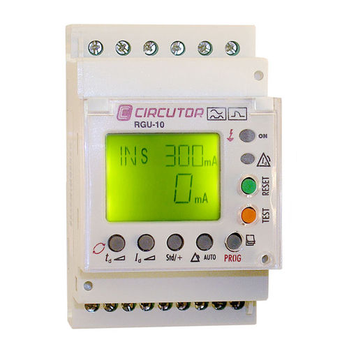Защитное реле замыкания на землю - RGU-10 series  - CIRCUTOR - тока / на DIN-рейке / цифровое