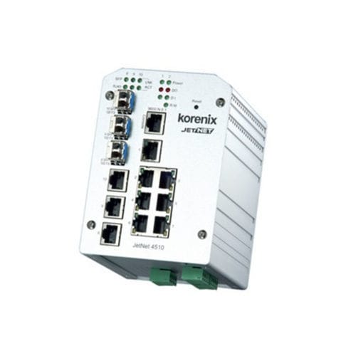 Управляемый коммутатор Ethernet - JetNet 4510 - Beijer Electronics - 10/100BaseT(X) / 10 портов / на DIN-рейке