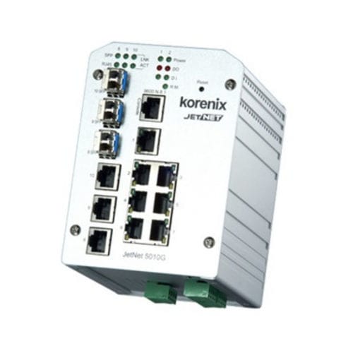 Управляемый коммутатор Ethernet - JetNet 5010G - Beijer Electronics - 10/100BaseT(X) / 10 портов / гигабит