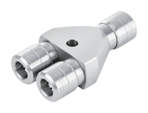 Фитинг в форме Y - 975  - EISELE GmbH - пневматический / вставной / из нержавеющей стали