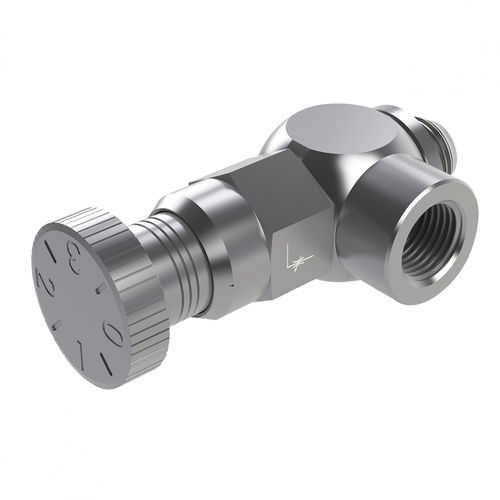 Пневматический фитинг - SA1794-0201K - EISELE GmbH - винтовой / с прямым углом / из никелевой латуни