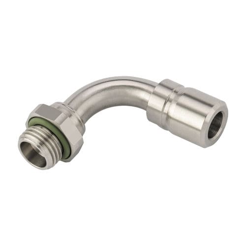 Фитинг под углом 90° - VT4603-xxxx90  - EISELE GmbH - для химических продуктов / для охлаждающей жидкости / пневматический