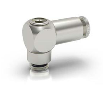 Пневматический фитинг - 856-0266X - EISELE GmbH - винтовой / под углом 90° / G