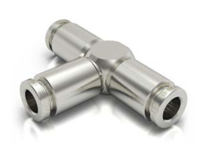Фитинг для вакуума - 878-6600 - EISELE GmbH - винтовой / Т-образный / из никелевой латуни