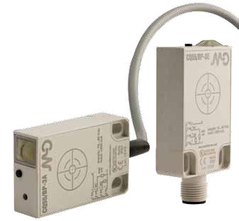 Емкостный бесконтактный датчик - CQ55 series - Micro Detectors - прямоугольный / аналоговый / IP67