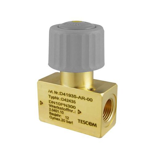 Игольчатый клапан - TESCOM™  D41935 - Emerson Automation Solutions - TESCOM - с ручным управлением / для газа / резьбовой