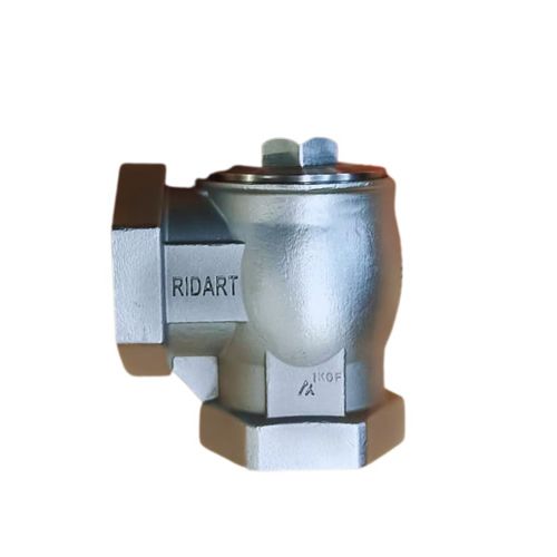 Предохранительный клапан с прямым углом - 60SS - Ridart srl - с вентилем / для воды / для газа