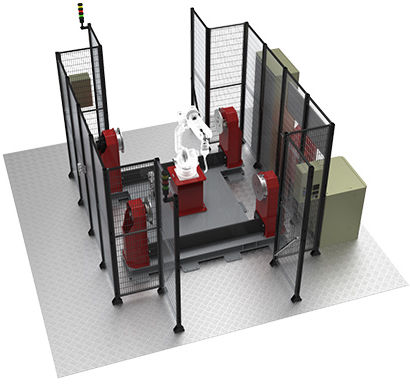 Роботизированная ячейка для сварки - TSH O-010B - TDRi Robotics AB