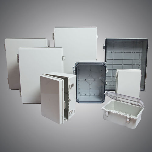 Корпус с откидной крышкой - JL-P Series - JIANGSU JIANLONG ELECTRICAL CO.,LTD - для монтажа в стену / прямоугольный / из ABS