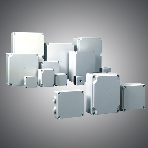 Корпус с крышкой на винтах - JL-S Series - JIANGSU JIANLONG ELECTRICAL CO.,LTD - для монтажа в стену / прямоугольный / из ABS