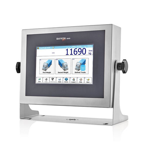 Весовой терминал ЖК-дисплей - BX65 - BAYKON Industrial Weighing Systems - с сенсорным экраном / настольный / настенный