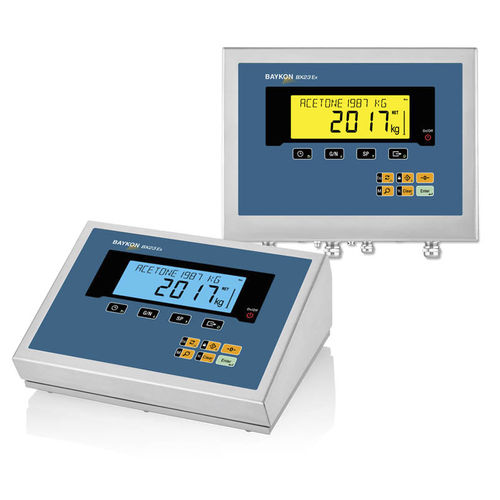 Весовой индикатор ЖК-дисплей - BX23 EX2/22 - BAYKON Industrial Weighing Systems - настольный / настенный / взрывозащищенный