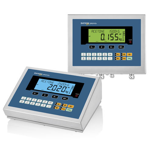 Весовой индикатор ЖК-дисплей - BX24 EX2/22 - BAYKON Industrial Weighing Systems - настольный / настенный / взрывозащищенный