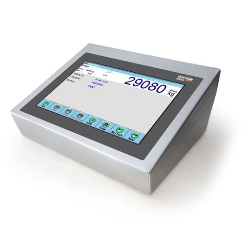 Весовой терминал ЖК-дисплей - BX66 - BAYKON Industrial Weighing Systems - с сенсорным экраном / настольный / настенный