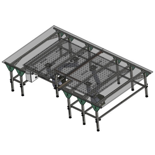 Стол для швейной машины из стали - SK-3 AIRSEW - REXEL - регулируемый