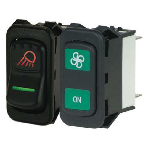 Клавишный переключатель - NGR - Eaton Commercial Controls - однополюсный / IP67 / с подсветкой