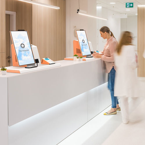 Терминал с сенсорным экраном - FLEX HEALTHCARE - Pyramid Computer GmbH - киоск / с принтером / самообслуживание