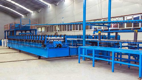 Производственная линия сэндвич-панель с наполнителем PUR - TN40 - Shanghai Zhongji Machinery Co.ltd - автоматическая / непрерывного действия