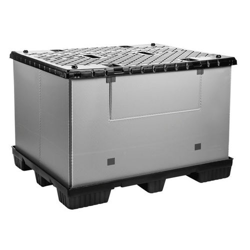 Ящичный поддон из ПЭНД - Mega-Pack 1500 - WALTHER Faltsysteme GmbH - FALTBOX - из PP / для тяжелых грузов / промышленный