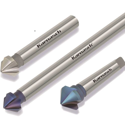 Цельный фрезер - Karnasch Professional Tools GmbH - угловой / с покрытием / HSS