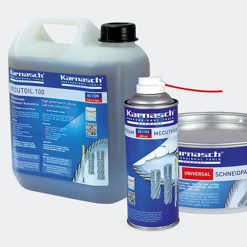 Жидкость для обработки для охлаждения - Mecutoil, Mecut MMKS-MQL, Mecutspray, Mecutfoam - Karnasch Professional Tools GmbH - без хлора