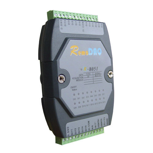 Цифровой входной модуль - R-8051/R-8051+ - Beijing Gemotech Intelligent Technology Co., Ltd. - Modbus / 16 каналов / на DIN-рейке