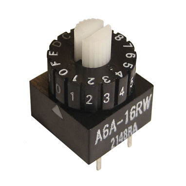Поворотный переключатель - A6A series - OMRON Electrical Components - DIP / многополюсный / сверхминиатюрный