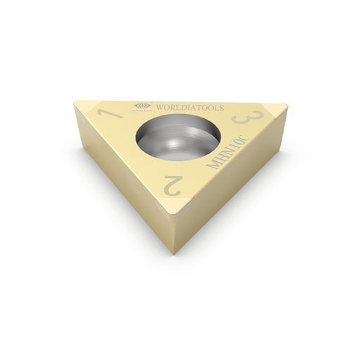 Режущая пластина для токарной обработки - TCGW 110308 - Beijing Worldia Diamond Tools Co., Ltd - КНБ / для закаленной стали / с покрытием