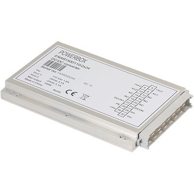 Преобразователь DC/DC с двойным выходом - ENAR150D series - Powerbox - стойка / для применения в железнодорожной отрасли / с большим входным диапазоном