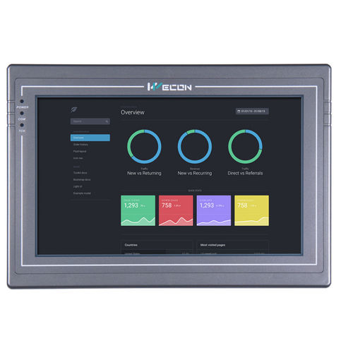 Сенсорный HMI - PI3102H series - Wecon Technology Co.Ltd - встраиваемый / 1024x600 / ARM Cortex-A8