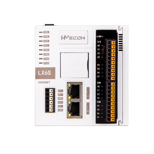 Программируемая автоматическая система со встроенным E/S - LX6S 0808MT  - Wecon Technology Co.Ltd - в сети Ethernet / RS485 / EtherCAT