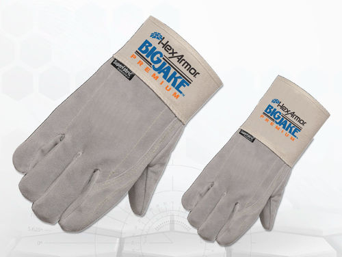 Перчатки для разгрузочно-погрузочных работ - BigJake® Premium 5040-5041 - HexArmor - порезостойкая / из кожи