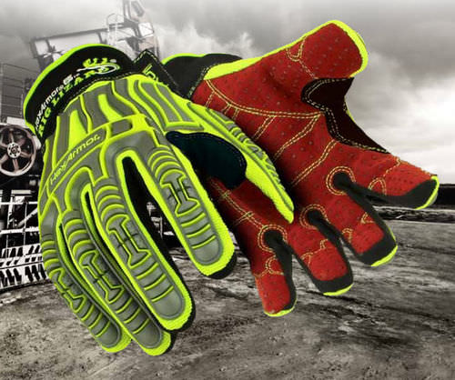 Перчатки для разгрузочно-погрузочных работ - Rig Lizard® 2028 - HexArmor - антивибрационная / маслоустойчивая
