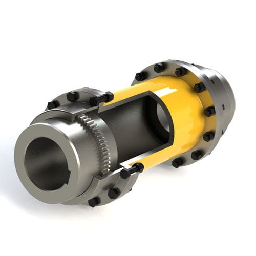Шестеренчатая муфта - GAT1-11 - ZHENJIANG SUODA COUPLING CO.,LTD. - с плавающим валом / со ступичным узлом / с фланцем