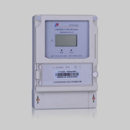 Трехфазовый Электрический счетчик электроэнергии - DSSY858/DTSY858 three-phase energy meter - PEOPLE ELE. APPLIANCE GROUP CO., LTD. - настенный / RS-485 / с дисплеем LCD