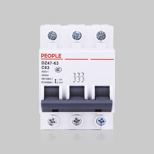 Выключатель против пониженного напряжения - DZ47-63 Series - PEOPLE ELE. APPLIANCE GROUP CO., LTD. - переменный ток / 3 полюса / 2 полюса