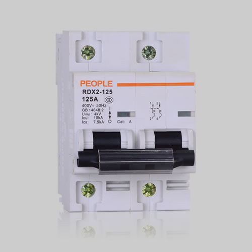 Выключатель для защиты от сверхтоков - RDX2-125 Series - PEOPLE ELE. APPLIANCE GROUP CO., LTD. - переменный ток / с защитой от короткого замыкания / миниатюрный