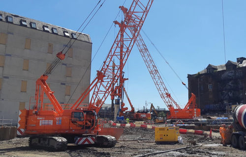 Гусеничный башенный кран - CKE800G-3 - Kobelco Construction Machinery Europe B.V. - со стрелой / для строительства / для подъема