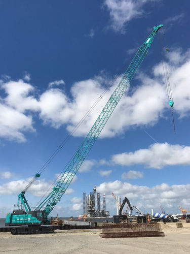 Гусеничный башенный кран - CKE900G-3 - Kobelco Construction Machinery Europe B.V. - со стрелой / для строительства / для подъема