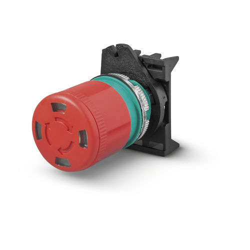 Пусковая кнопка с головкой в форме гриба - PPFN1R3S4X - Fungo ø30 Sblocco a rotazione con visione - Giovenzana International B.V. - с аварийной остановкой / NEMA