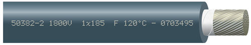 Электрический кабель питания - SILICABLE® RW EN 50382-2 1800V F - OMERIN - из меди / для применения в железнодорожной отрасли / гибкий