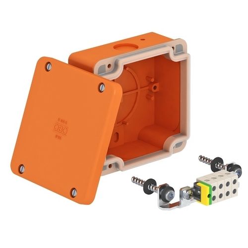 Соединительная коробка с утопленным монтажом - 660 V, IP65 | Firebox T series   - OBO Bettermann - огнестойкая / из пластика / с предварительно вырезанными крышками