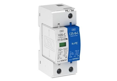 Молниеотвод тип 2 - V 20-C series  - OBO Bettermann - на DIN-рейке